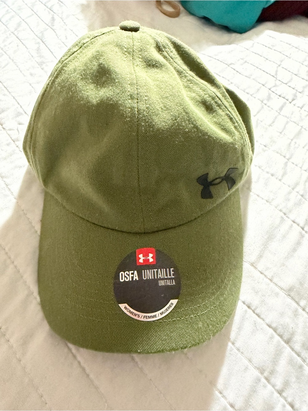 Under Armour Olive Green Women's Adjustable Cap with Logo